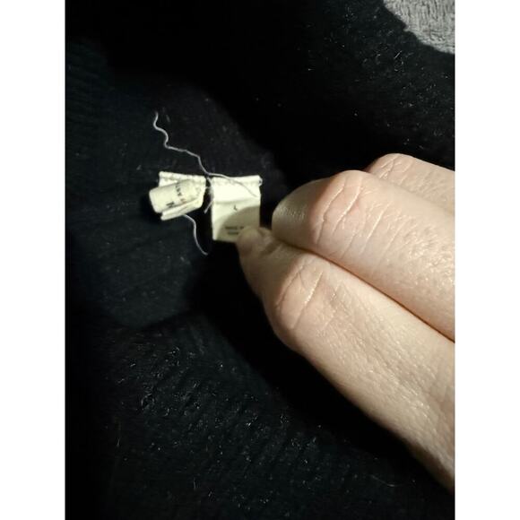 Moth Anthropologie Black Cowl Neck Long Sleeve Sweater Size‎ Large Cozy Women - Picture 5 of 9